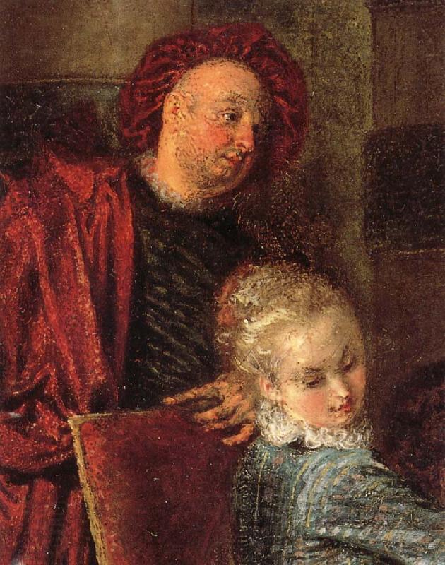 Jean-Antoine Watteau Details of The Music-Party China oil painting art